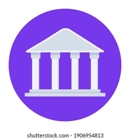 
Unique vector of library isolated on blue background 