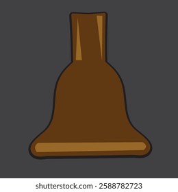 unique vector shape brown clay jar design
