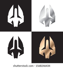 unique vector trident design icon concept