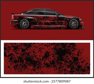 Unique vehicle  branding  for Sport Car wrap design