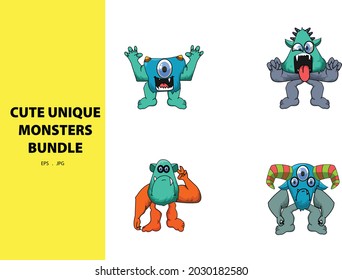 monstruo único y muy aterrador