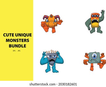 monstruo único y muy aterrador