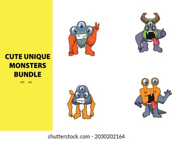 monstruo único y muy aterrador