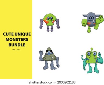 monstruo único y muy aterrador