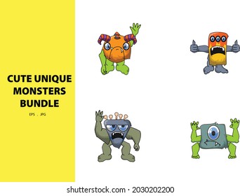 monstruo único y muy aterrador