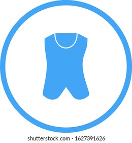 Unique vest Vector Glyph Icon