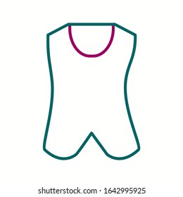 Unique Vest Vector Line Icon