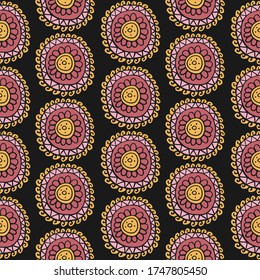 Unique Vintage Boho Abstract Seamless Pattern Design
