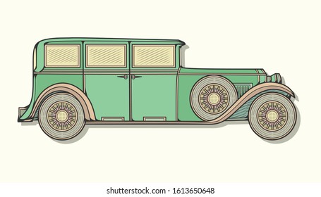 The Unique Vintage Family Car Art