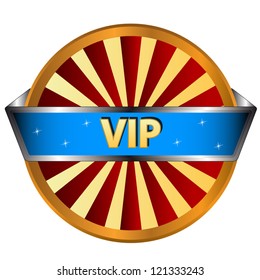 Unique vip symbol on a white background
