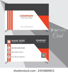 Unique Visiting Card Design , Full Vector Illustration Design Template.
