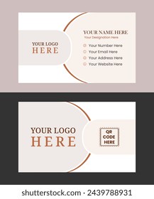 Unique visiting card Modern Minimal Elegant creative Business Card Design