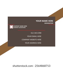 UNIQUE VISITING CARD TEMPLATE VECTOR ART