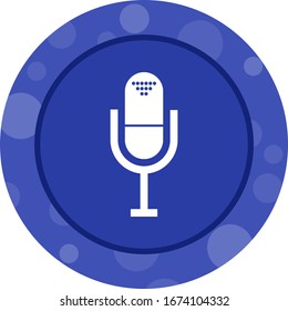 Unique Voice Memo Vector Glyph Icon