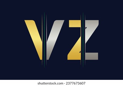 Unique VZ letter logo Icon vector template.