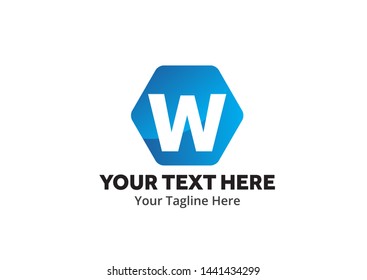 unique w alphabet simple logo creative design in flat style with color . w initial logo creative design for identity, community and business