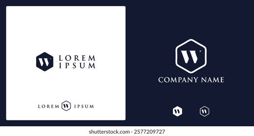 unique w letter Logo and icon classic and modern style