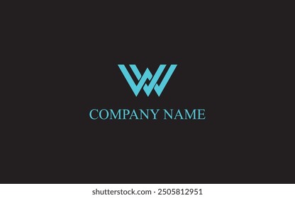 Logotipo y texto únicos de W