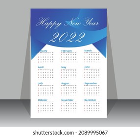 Unique Wall Calendar Design 2022