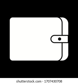 Icono de glifo vectorial de billetera único