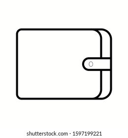 Unique Wallet Vector Line Icon