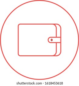 Unique Wallet Vector Line Icon