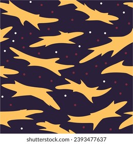 Unique wallpaper. Creative doodle art. Geometric seamless pattern. Seamless backdrop. Vector.