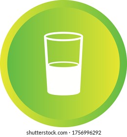 Icono Único De Glifo Vector De Agua Y Gafas