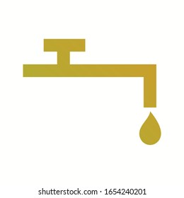 Unique Water Vector Glyph Icon
