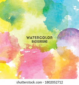 Unique Watercolor Background Vector Design
