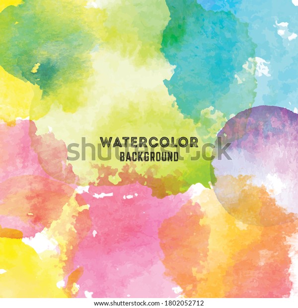 Unique Watercolor Background Vector Design Stock Vector (Royalty Free ...