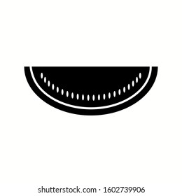Unique Watermelon Vector Glyph Icon