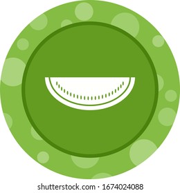 Unique Watermelon Vector Glyph Icon