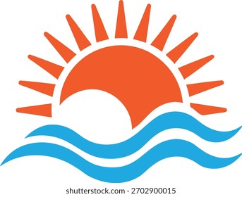 Onda única con el Vector del icono del sol