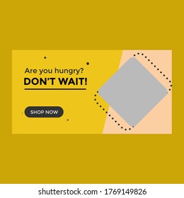 Unique Web banner design template.