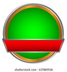 Unique a web button on a white background