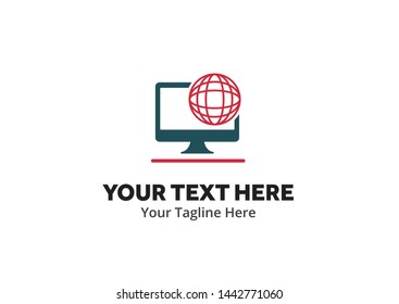 unique web developer simple logo creative design in flat style with color . web designer logo creative design for identity and community