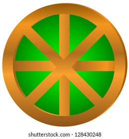 Unique a web an icon in abstract style on a white background