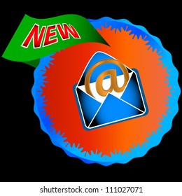 Unique a web mail icon for a stylish site