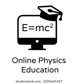 Ein einzigartiges Webinar-Icon im Stil einer Glyphe 