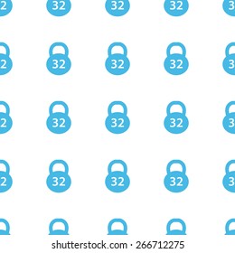 Unique Weight white and blue seamless pattern for web design. Vector symbol