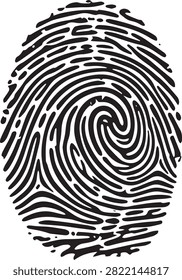 Unique whorl pattern biometric recognition security scan human anatomy identification design forensic evidence art.