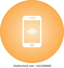 Unique Wifi Connection Vector Glyph Icon