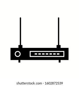 Unique Wifi Router Vector Glyph Icon