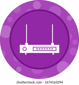 Unique Wifi Router Vector Glyph Icon