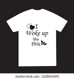 Único que me desperté como este diseño de camisetas