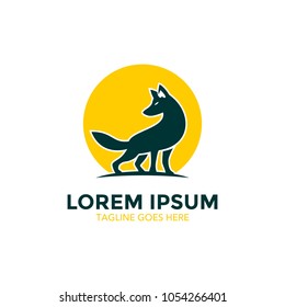 unique wolf logo. vector illustration