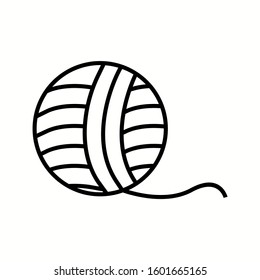 Unique Wool Vector Line Icon