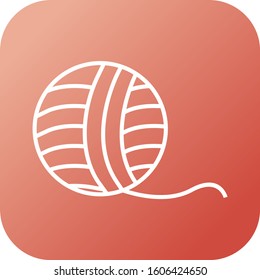 Unique Wool Vector Line Icon