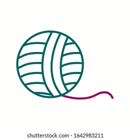 Unique Wool Vector Line Icon